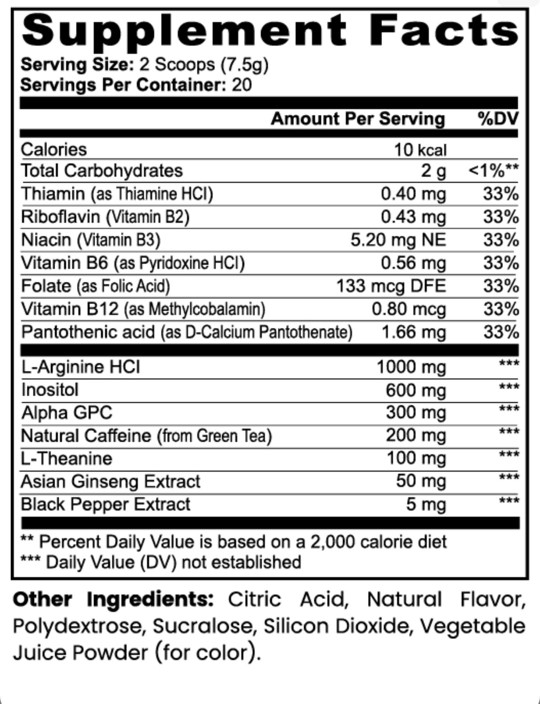 Hyper Focus Powder (Sour Grape)